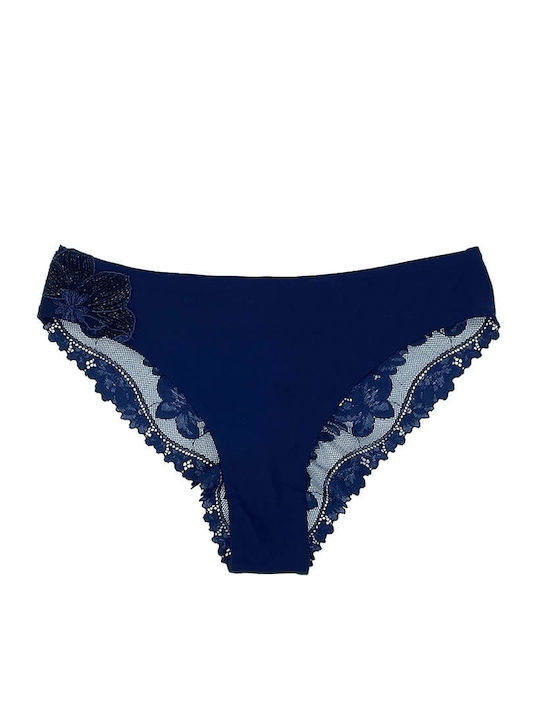Leilieve Women's Brazil with Lace Navy Blue