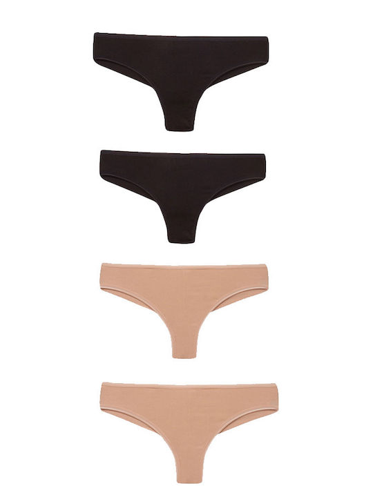 Berrak Damen Brasilien 3Pack Schwarz