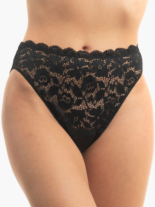 A.A UNDERWEAR Plus Baumwolle Damen Slip Schwarz