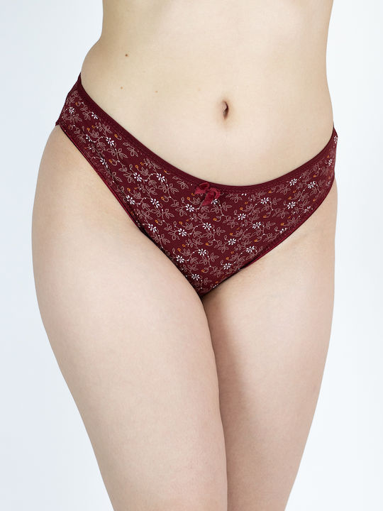 Jokers Damen Slip Burgundisch