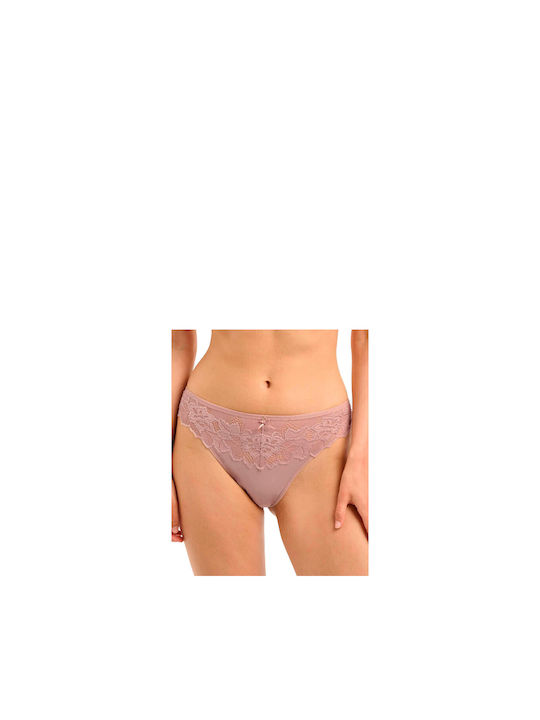 Sans Complexe Women's Slip with Lace Pink