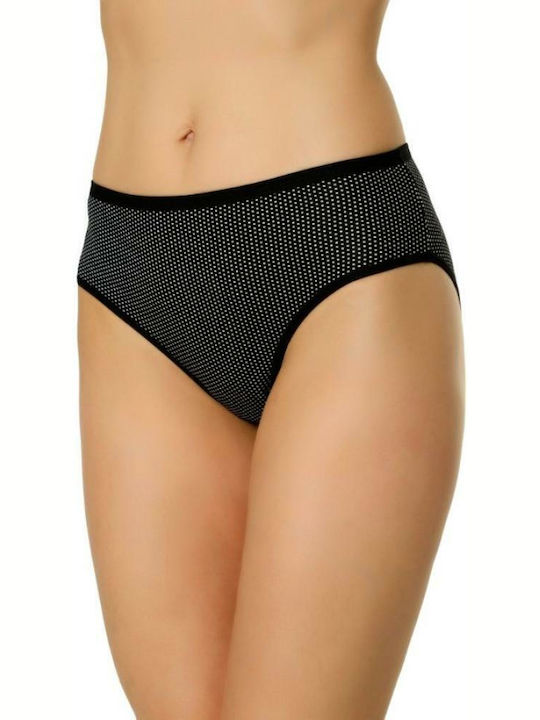 Talie înaltă Femeie Slip Negru