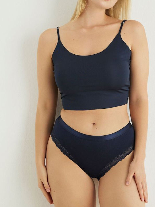 Sexen Women's Slip Navy Blue