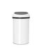 Brabantia Brabantia Touch Bin Mülleimer Metallisch Push Weiß 60lt