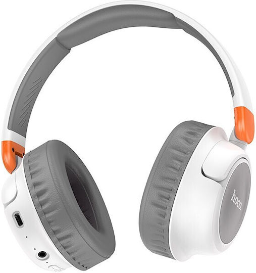 Hoco W43 Adventure Fără fir / Cu fir On Ear Căști cu Radio cu 25 ore de Funcționare Albe