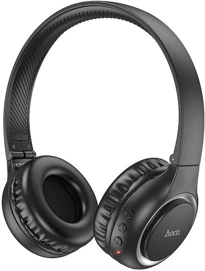 Hoco W41 Charm Ασύρματα / Ενσύρματα On Ear Ακουστικά με 7 ώρες Λειτουργίας Μαύρα