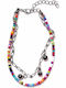Bizoutaki Multicolour Brass Anklet 21.5cm