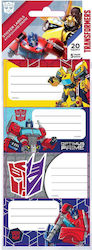 Diakakis Notizbuch-Etiketten Transformers 20Stück Diakakis Notizbuch-Etiketten Transformers 20Stück