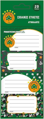 CHartini Poli Notebook Labels Παναθηναϊκός 20pcs HP.BTS.LAB.015