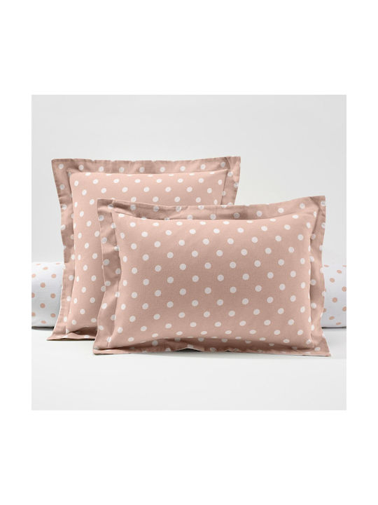 La Redoute Interieurs Față de Pernă Flanel Oxford Roz 50x70cm.