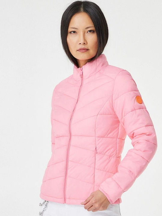 BSB Women's Short Puffer Jacket for Spring or Autumn Marshmallow