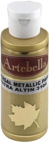 Artebella Сет акрилни бои за живопис в Златист цвят 130мл 1бр