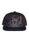 Naruto Shippuden Kakashi Line Art Men's Jockey with Flat Brim Black