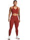 Project Rock Crossover Training Damen Leggings mit Formendefinition Rot