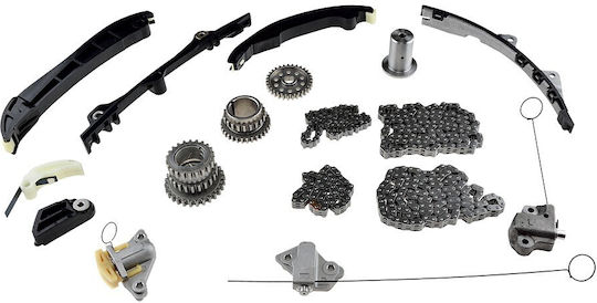 NTY Timing Grommet Set Car for Chrysler 300C / Grand Voyager Jeep Grand Cherokee / Wrangler