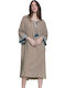 Aggel Women's Maxi Caftan Beachwear Beige