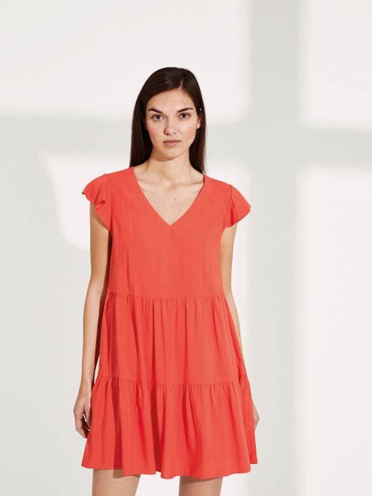 Ysabel Mora Damen Kleid Strand Orange