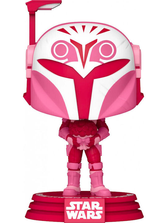 Funko Поп! Disney: Star Wars - Bo-Katan Kryze Валентинки S4 (Свети Валентин) 497 Люлееща се глава Специално издание