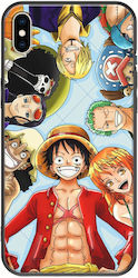 One Piece Back Cover Σιλικόνης Πολύχρωμο (iPhone X / Xs)