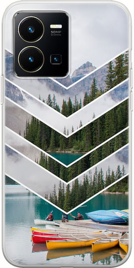 Puzzle Lake Back Cover Silicon Multicolor (Vivo Y22S / Y35)