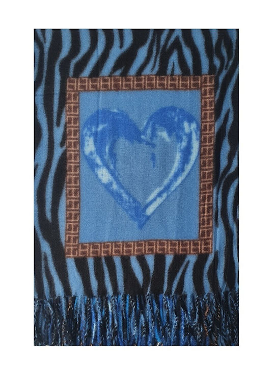 MI-TU Exclusive Damen Schal Blau