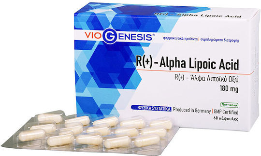Viogenesis R + Acid R-alfa lipoic 250mg Supliment alimentar special 30 capsule pe bază de plante