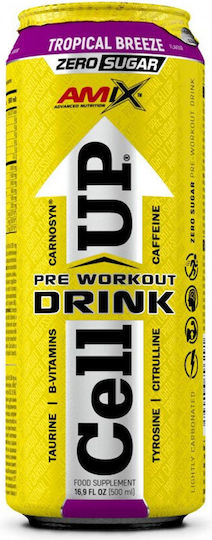 Amix Cellup Pre Workout Drink 500ml Tropical Breeze