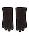 Women's Leather Touch Gloves Black Sheepskin