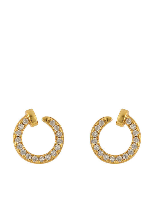 Sava Jewellery Earrings made of Silver Gold Plated with Stones