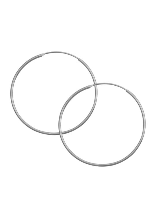 Sava Jewellery Earrings Hoops with Clip made of Silver