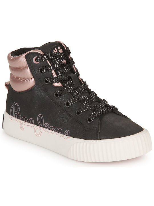 Pepe Jeans Παιδικά Sneakers High Μαύρα