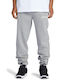 DC Men's Sweatpants with Rubber Gray