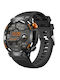 Microwear HT17 Smartwatch με Παλμογράφο (Μαύρο)
