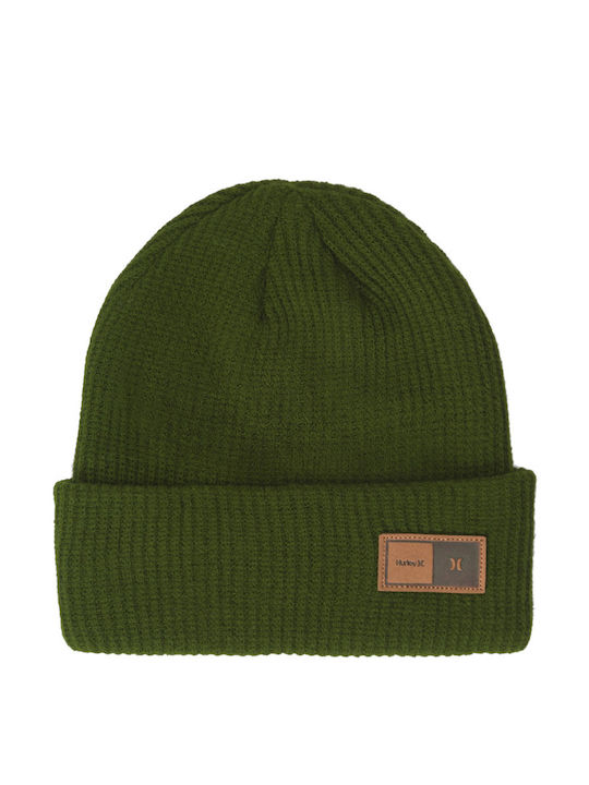 Hurley Knitted Beanie Cap Green