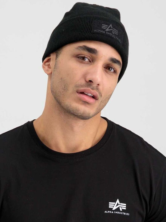 Beanie Σκούφος Πλεκτός σε Μαύρο χρώμα