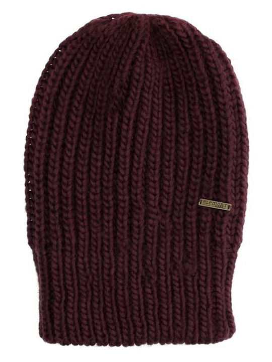 Element Ribbed Beanie Cap Red