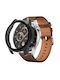 Full Glass Screen Protector Plastic Case Black Colour for Huawei Watch GT 3 46mm