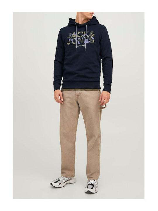 Jack & Jones Men's Sweatshirt with Hood Blue