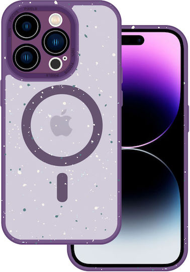 Tel Protect Magnetic Splash Frosted Back Cover Σιλικόνης / Πλαστικό / Tempered Glass Μαγνητικό Μωβ (iPhone 11 Pro Max)