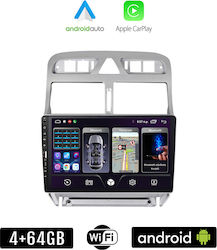 Kirosiwa Ηχοσύστημα Αυτοκινήτου για Peugeot 307 (Bluetooth/USB/GPS) με Οθόνη Αφής 9"
