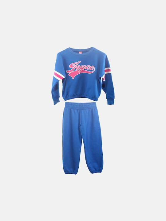 Joyce Kids Sweatpants Set Blue 2pcs