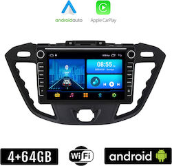 Kirosiwa Ηχοσύστημα Αυτοκινήτου για Ford Tourneo Custom (Bluetooth/USB/WiFi/GPS/Apple-Carplay/Android-Auto) με Οθόνη Αφής 8"
