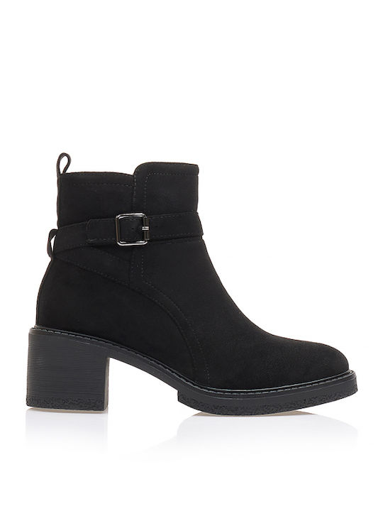Tsoukalas Wildleder Stiefeletten Damen Schwarz