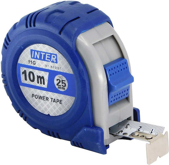 Inter Banda de măsurat cu resetare automată 25mm x 10m