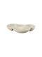 Guzzini Plastic Dessert Divided Serving Plate with 3 Slots Beige 21.4x29.5x5.2cm