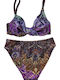 Set Bikini Ψηλόμεσο Μωβ