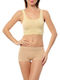Women's Sports Bra without Padding Beige