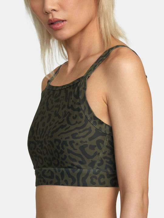 RVCA Women's Sports Bra without Padding Khaki