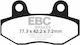 EBC Мотоциклетни накладки за Husqvarna ТЕ Piaggio Един