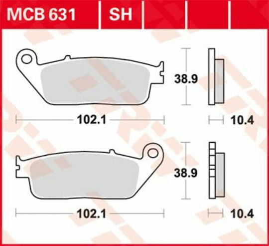 TRW Motorradbremsbeläge Für Yamaha MT-01